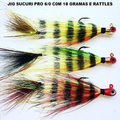 Promoção - EXTREME JIGS - OFICIAL extremejigs.com - JIG SUCURI PRO 7/0 COM RATTLES - 18 gramas