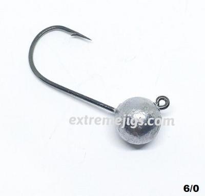 JIG HEAD BOLA 6/0  ANZOL BLACK NIQUEL  - EXTREME JIGS - OFICIAL extremejigs.com - JIG HEAD BOLA 6/0  ANZOL BLACK NIQUEL 